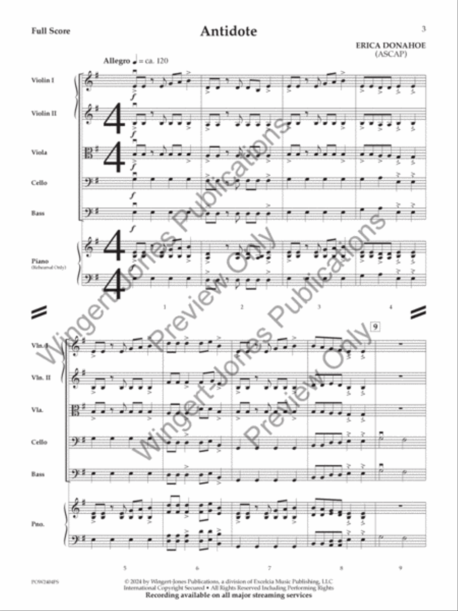 Antidote Antidote String Orchestra scores gallery preview page 4