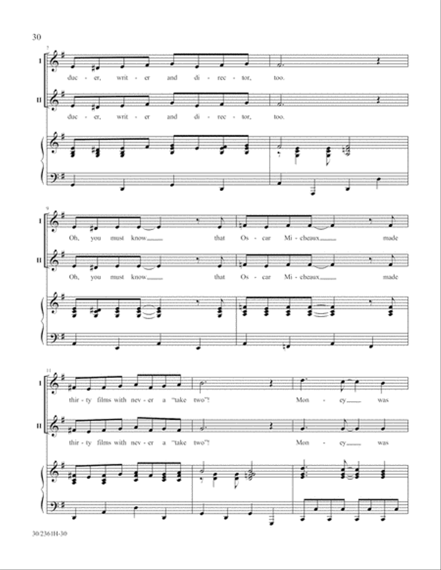 Ten Who Counted 2-Part scores gallery preview page 31