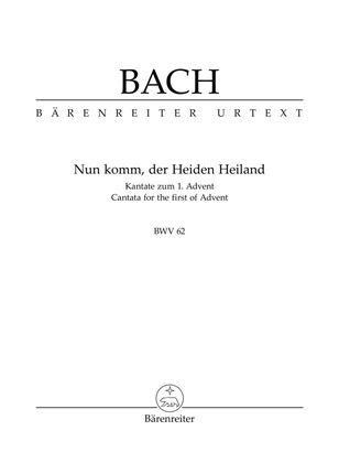 Book cover for Nun komm, der Heiden Heiland, BWV 62