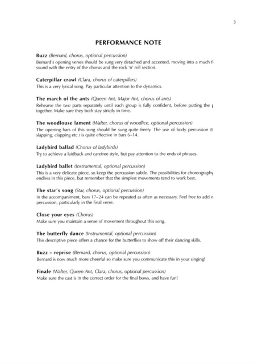 A Minibeast Christmas A Minibeast Christmas Unison Choir scores gallery preview page 5