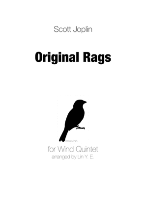 Book cover for Scott Joplin - Original Rags for Wind Quintet
