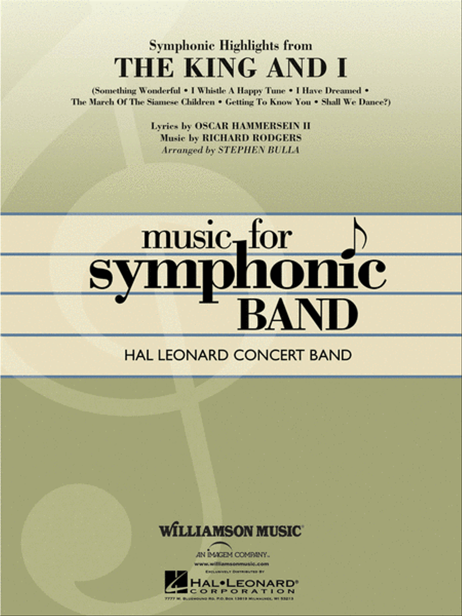 Symphonic Highlights from The King and I Concert Band scores gallery preview page 1
