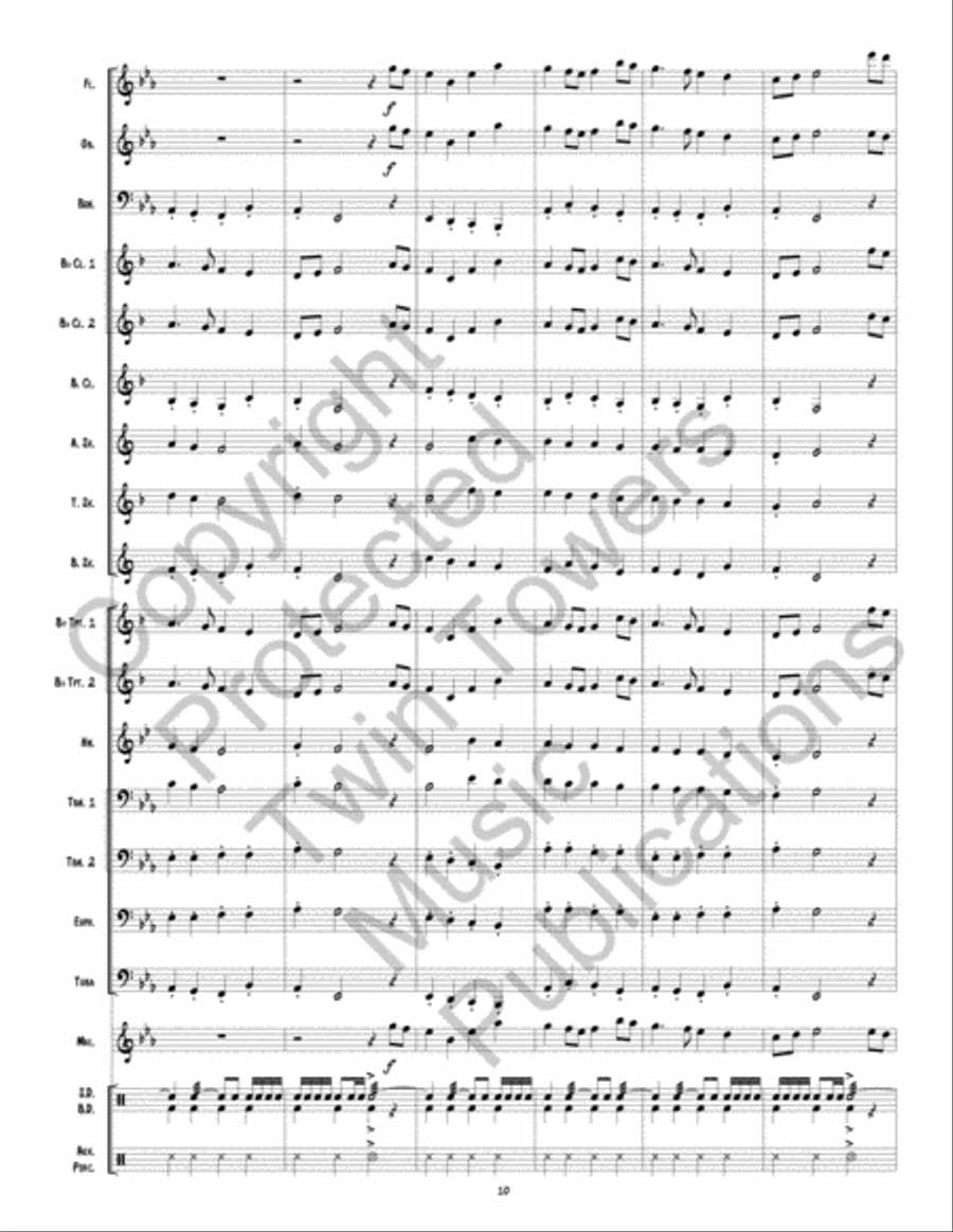 The Red Bird Lumber Company March Concert Band scores gallery preview page 11