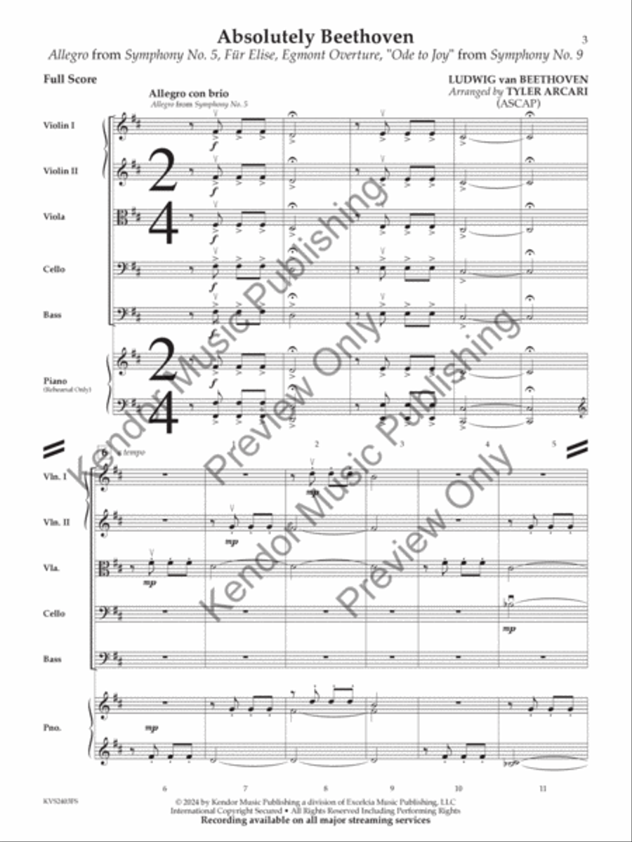 Absolutely Beethoven (Score) String Orchestra scores gallery preview page 4