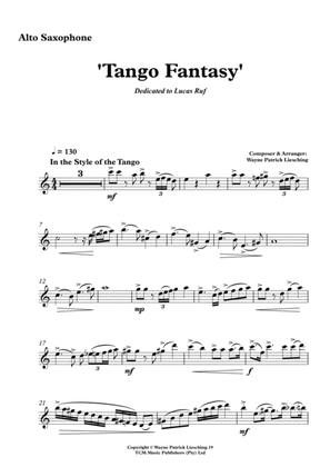 Book cover for 'Tango Fantasy' Alto Sax Part