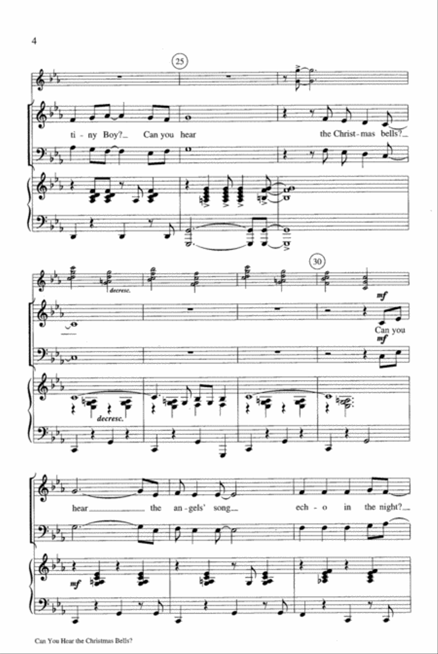 Can You Hear the Christmas Bells? Choir scores gallery preview page 4