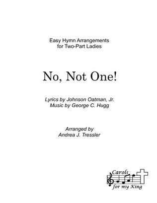 Book cover for No, Not One!