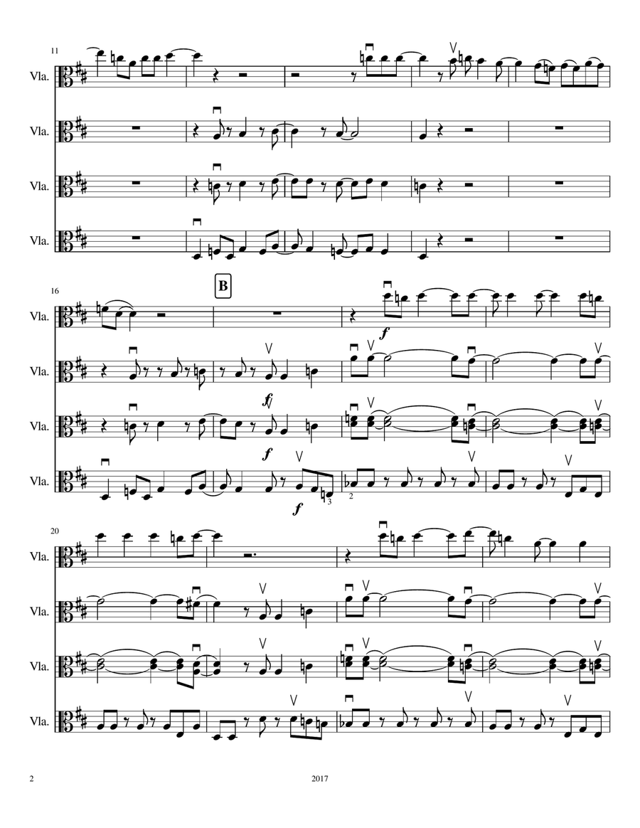 Happy Viola Solo scores gallery preview page 2