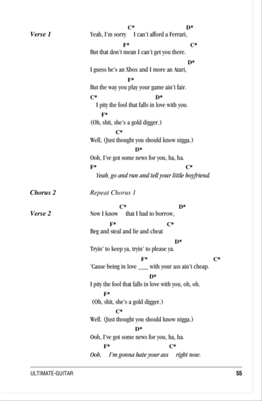 Forget You Forget You Acoustic Guitar scores gallery preview page 2