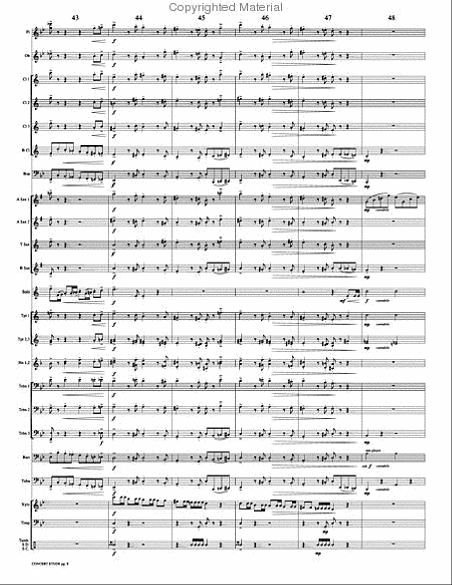 Concert Etude, Op. 49 Concert Band scores gallery preview page 11