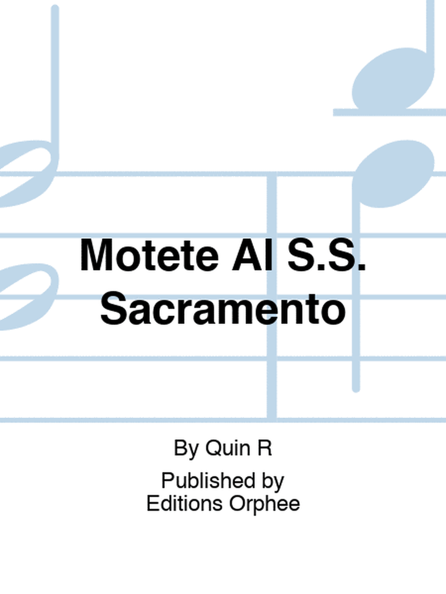 Motete Al S.S. Sacramento