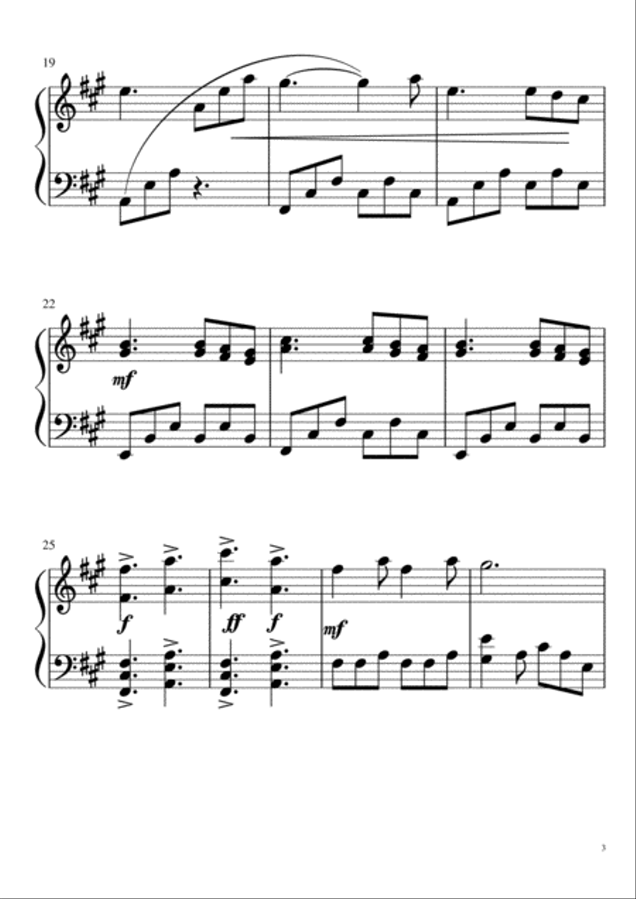 The Stars The Stars Piano Solo scores gallery preview page 3