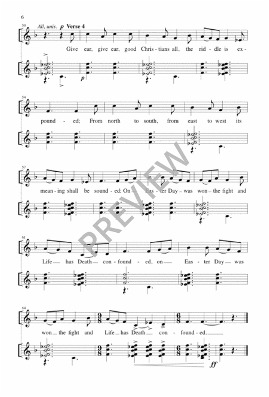 Resurrection Dance 3-Part scores gallery preview page 6