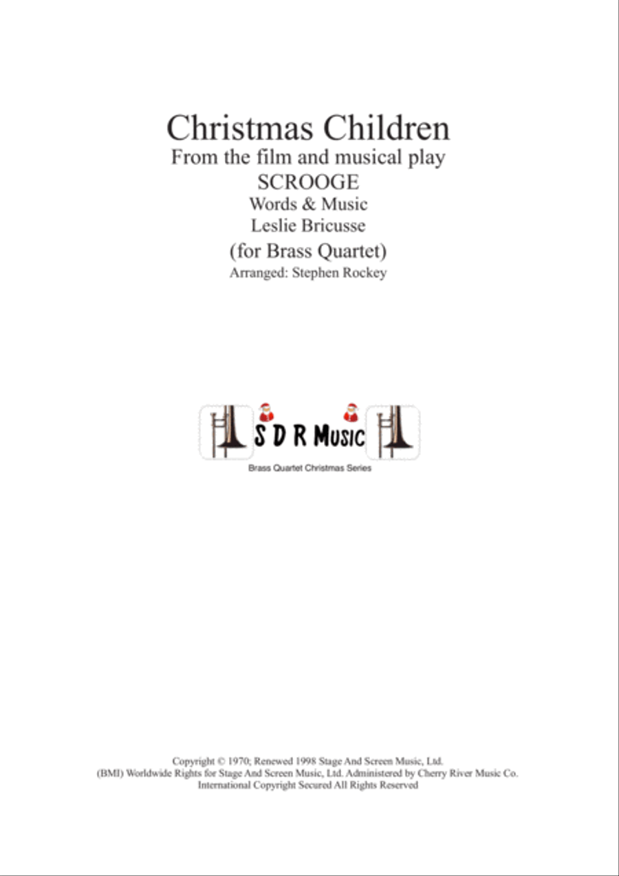Christmas Children Brass Ensemble scores gallery preview page 1