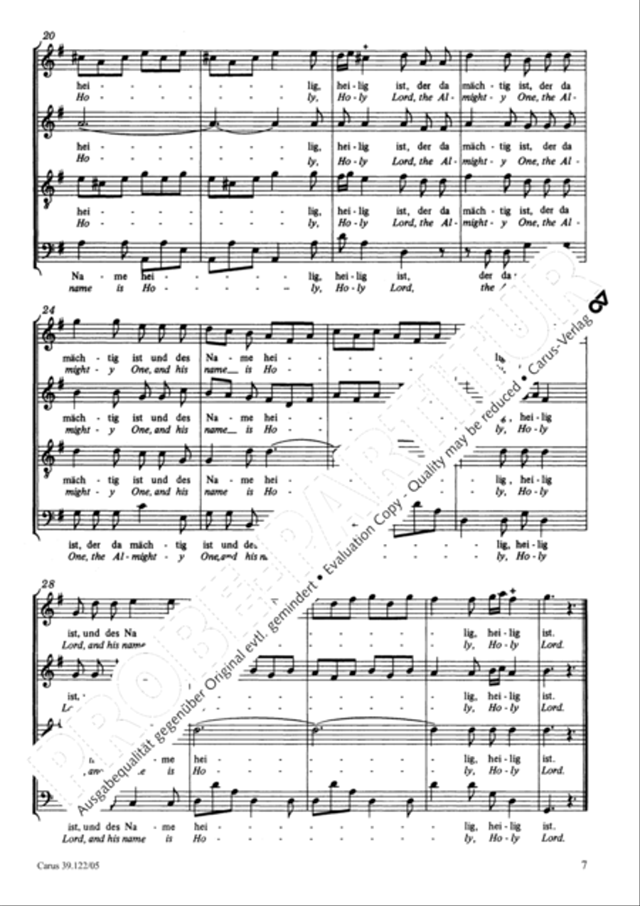 All my spirit exalts (With my spirit I praise the Lord) 4-Part scores gallery preview page 8