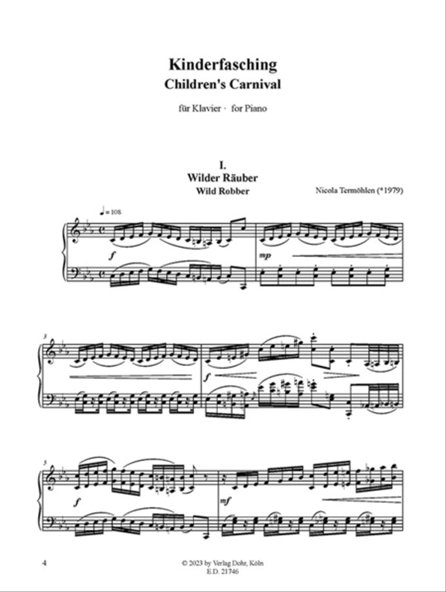 Kinderfasching für Klavier (2022) Piano Solo scores gallery preview page 2
