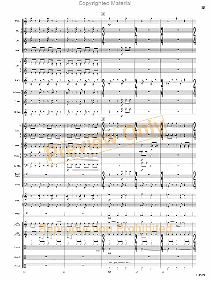 Pulse Concert Band scores gallery preview page 16