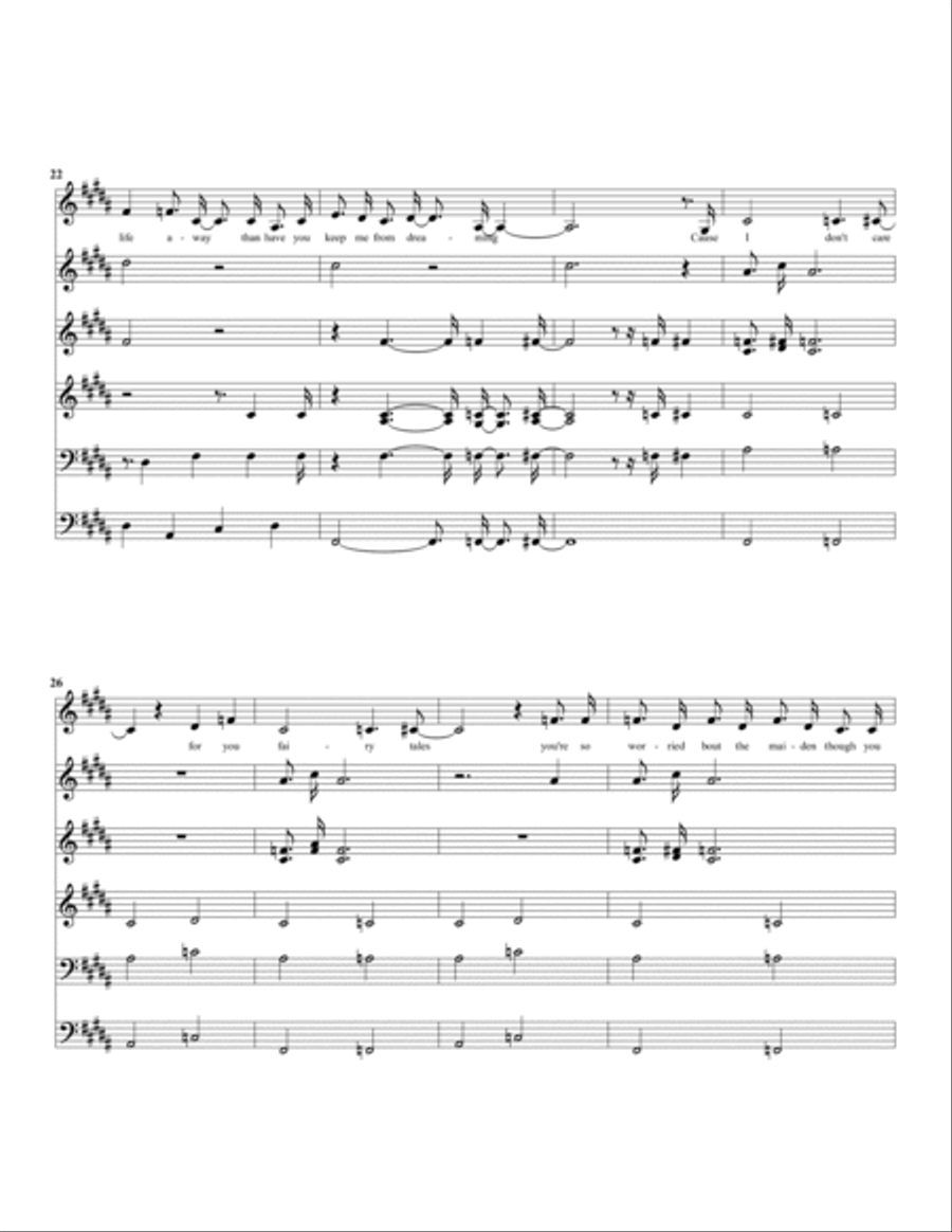 Fairytale Fairytale 4-Part scores gallery preview page 4