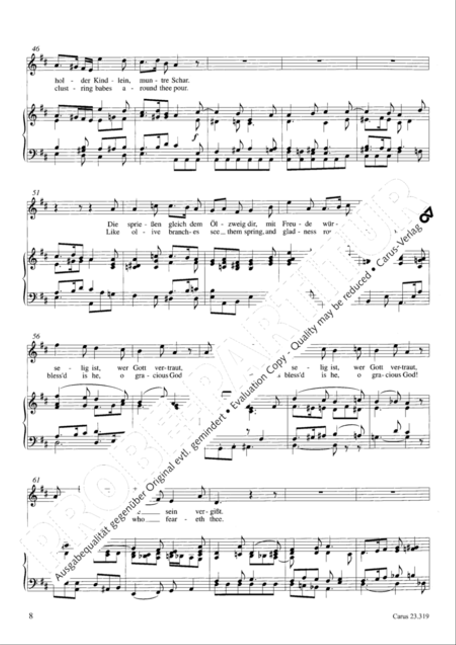 Psalm 128 4-Part scores gallery preview page 9