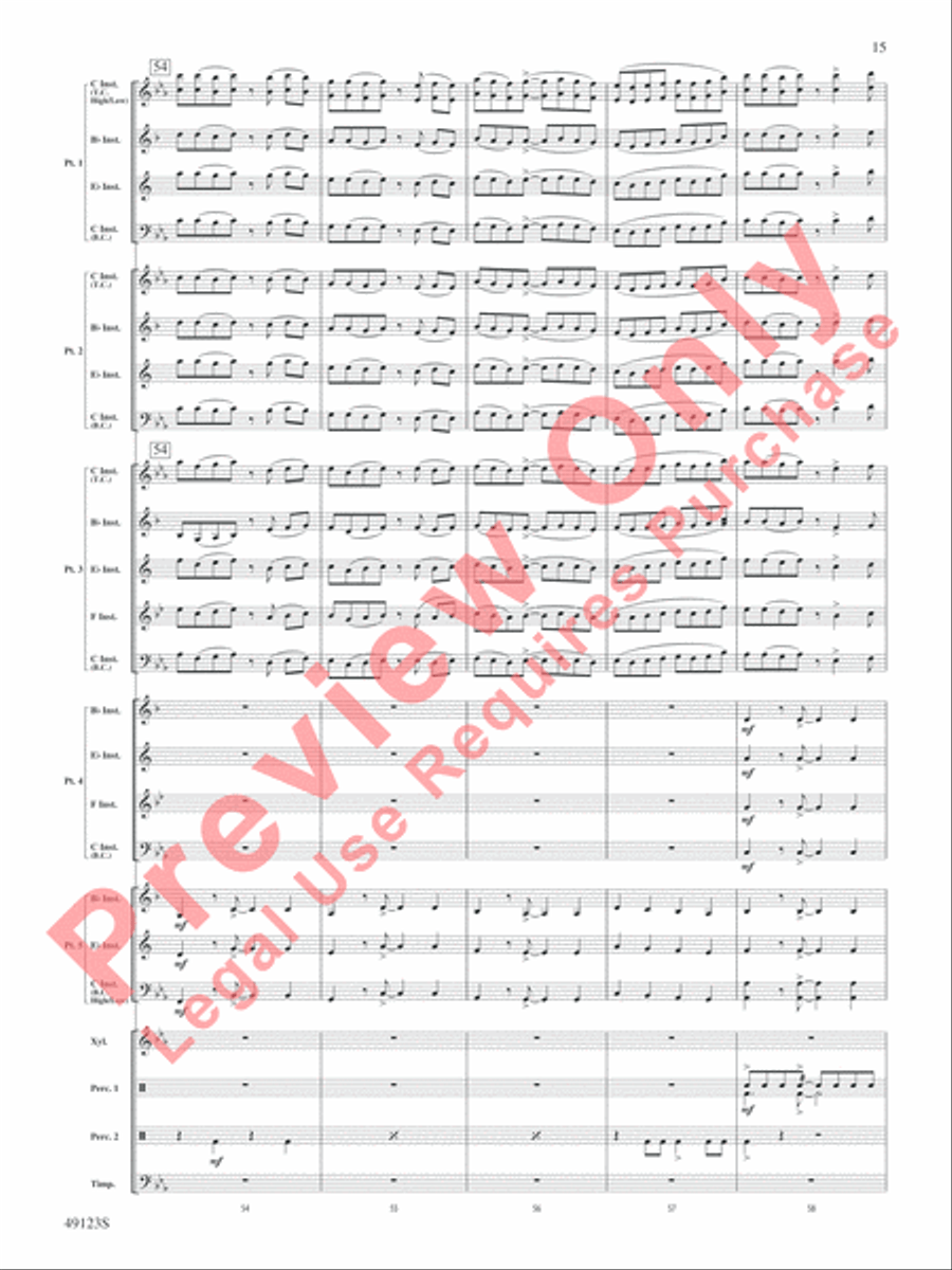 Flamingo Road Flamingo Road Concert Band scores gallery preview page 16