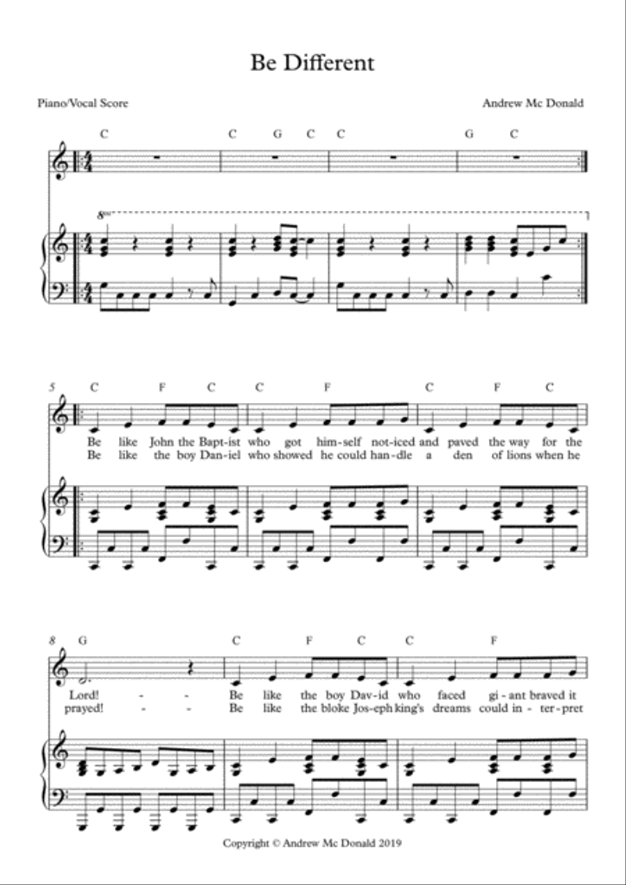 Be Different Voice scores gallery preview page 2