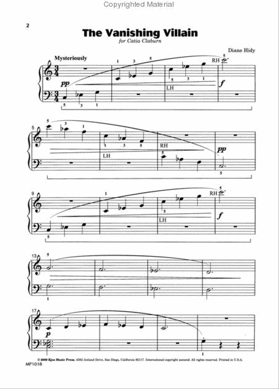 The Vanishing Villain The Vanishing Villain Piano Method scores gallery preview page 2