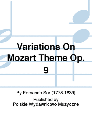 Variations On Mozart Theme Op. 9