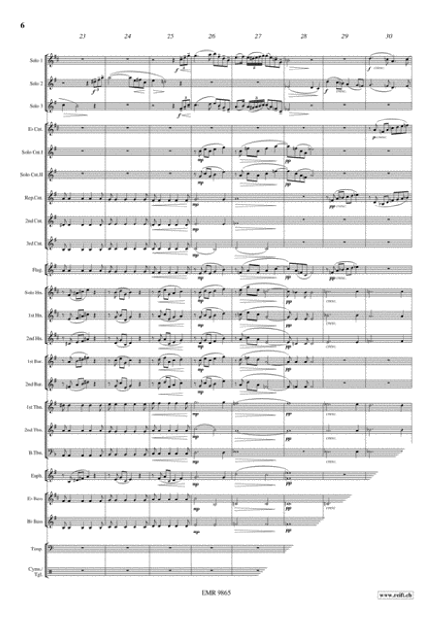 Meditation Meditation Brass Trio scores gallery preview page 6