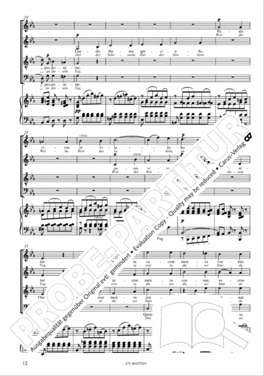 Lauda Sion 4-Part scores gallery preview page 17