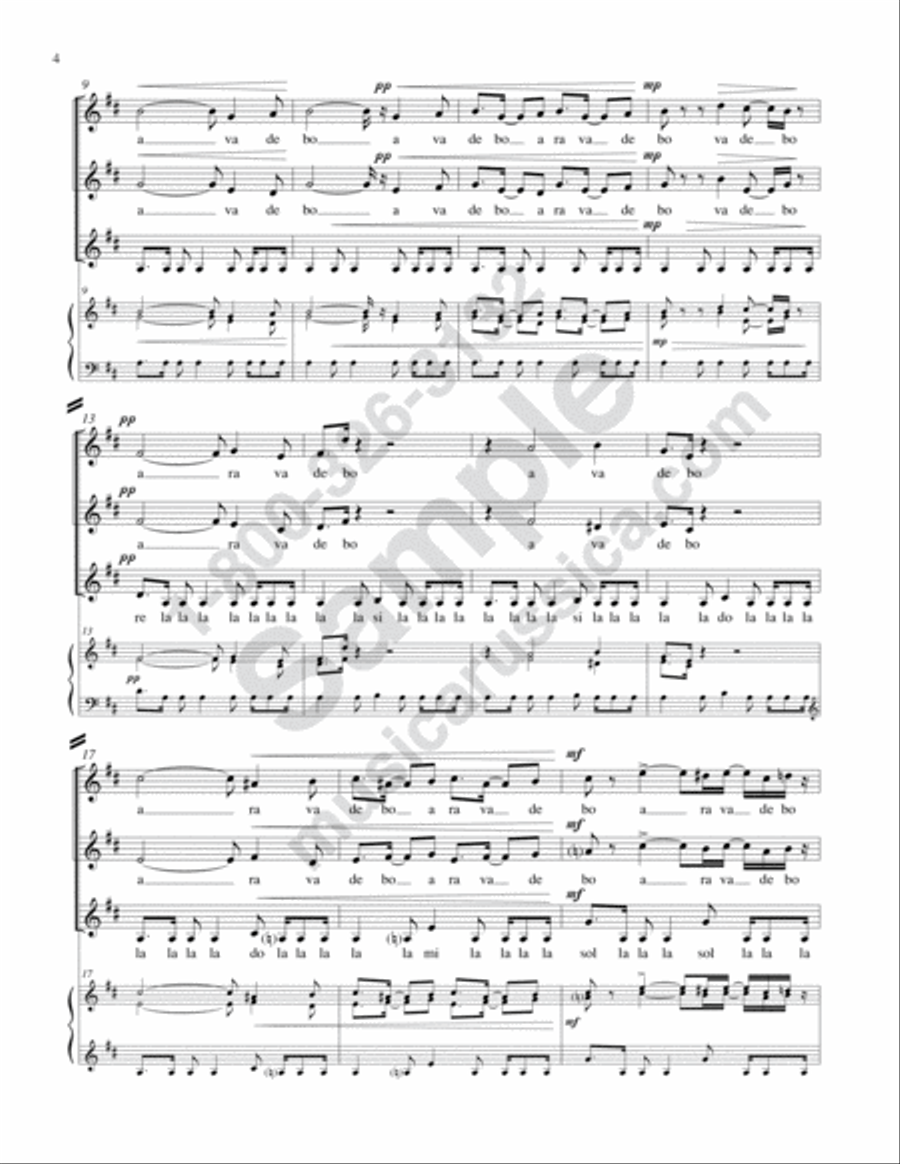 Spanish Solfeggio SSAA scores gallery preview page 3
