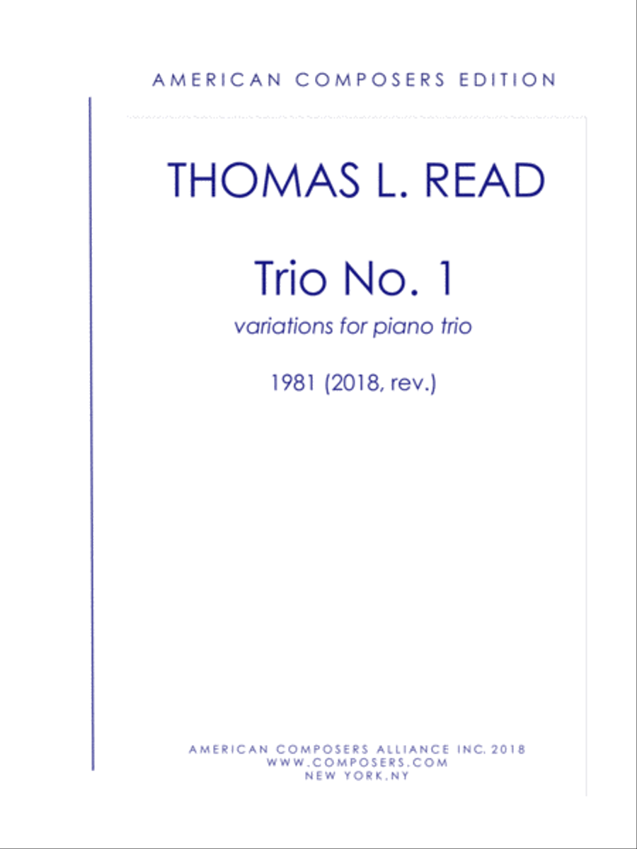 [Read] Piano Trio No. 1 Piano Trio scores gallery preview page 1