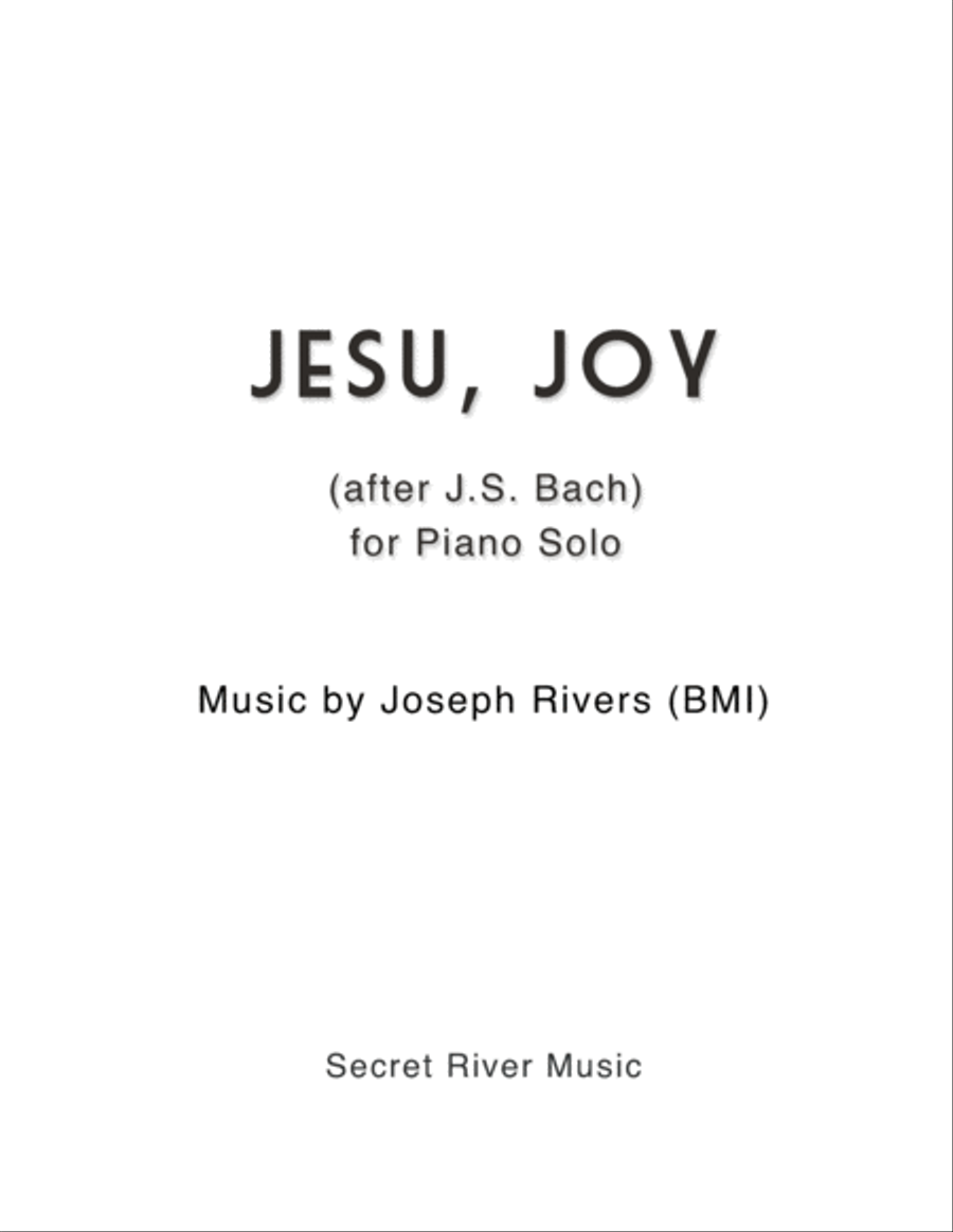 Jesu, Joy Piano Solo scores gallery preview page 1