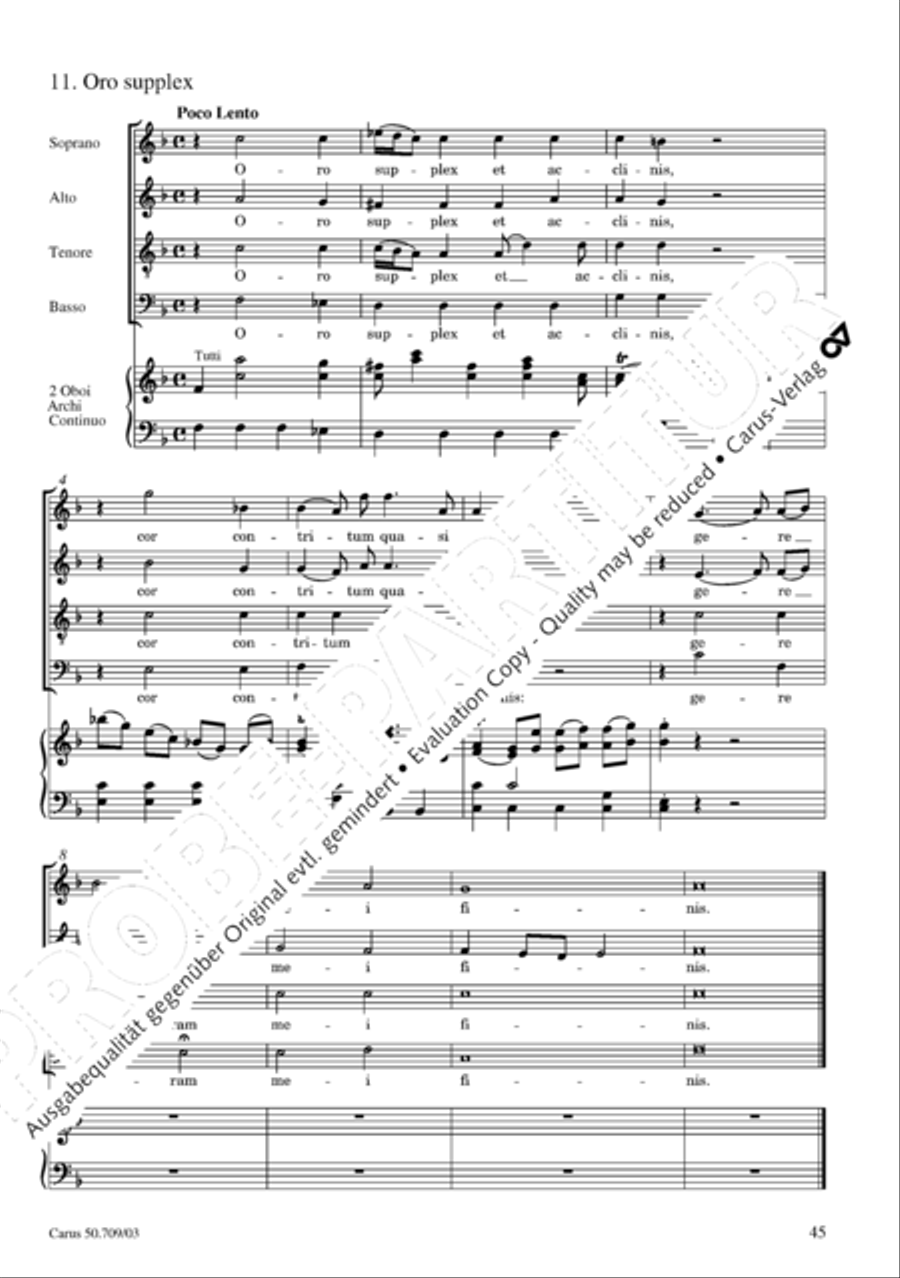 Requiem in E flat major 4-Part scores gallery preview page 46