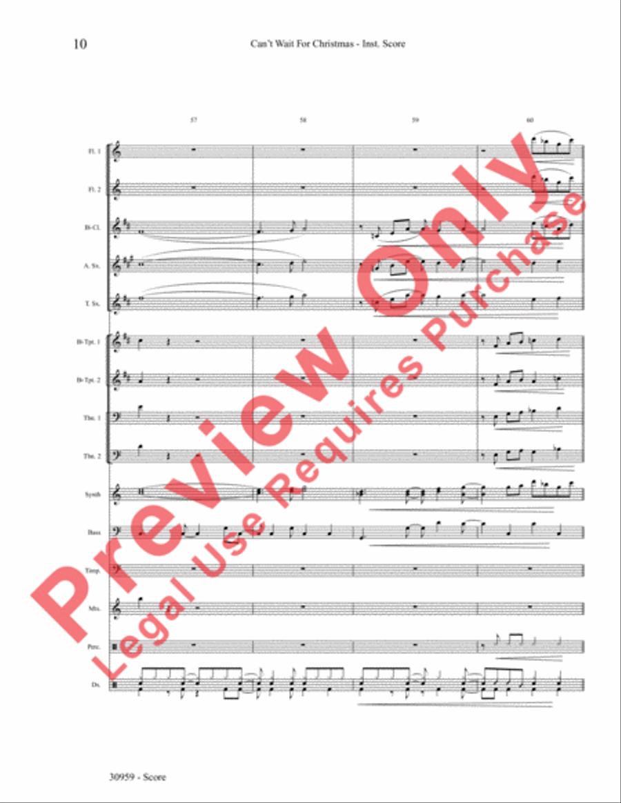 Can't Wait for Christmas Choir scores gallery preview page 11