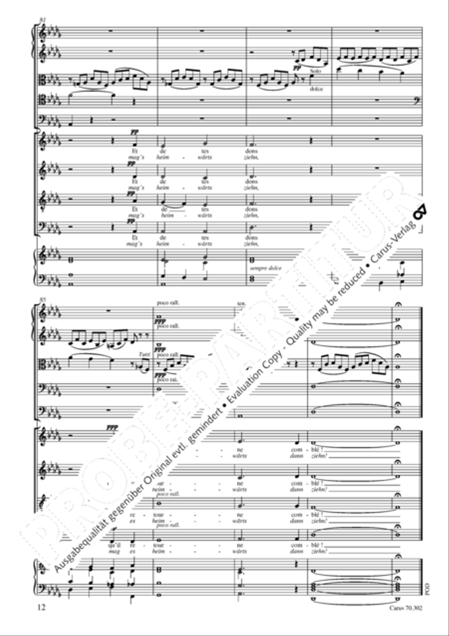 Cantique de Jean Racine (Lobgesang des Jean Racine) 4-Part scores gallery preview page 13