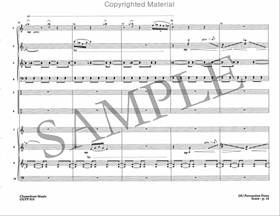 Chameleon Music Percussion Ensemble scores gallery preview page 15
