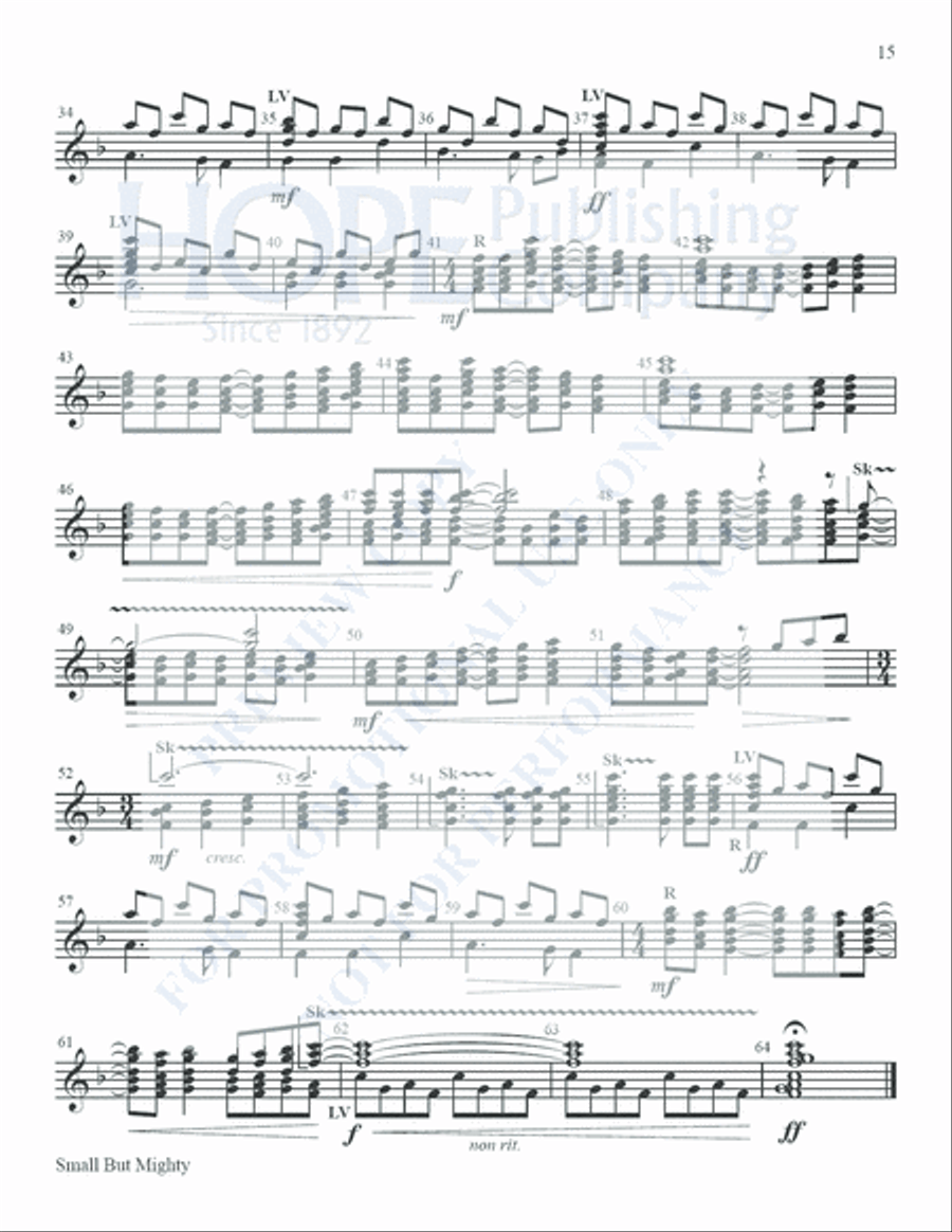 Small But Mighty Vol 1 for 12 Bells Handbell Choir scores gallery preview page 16
