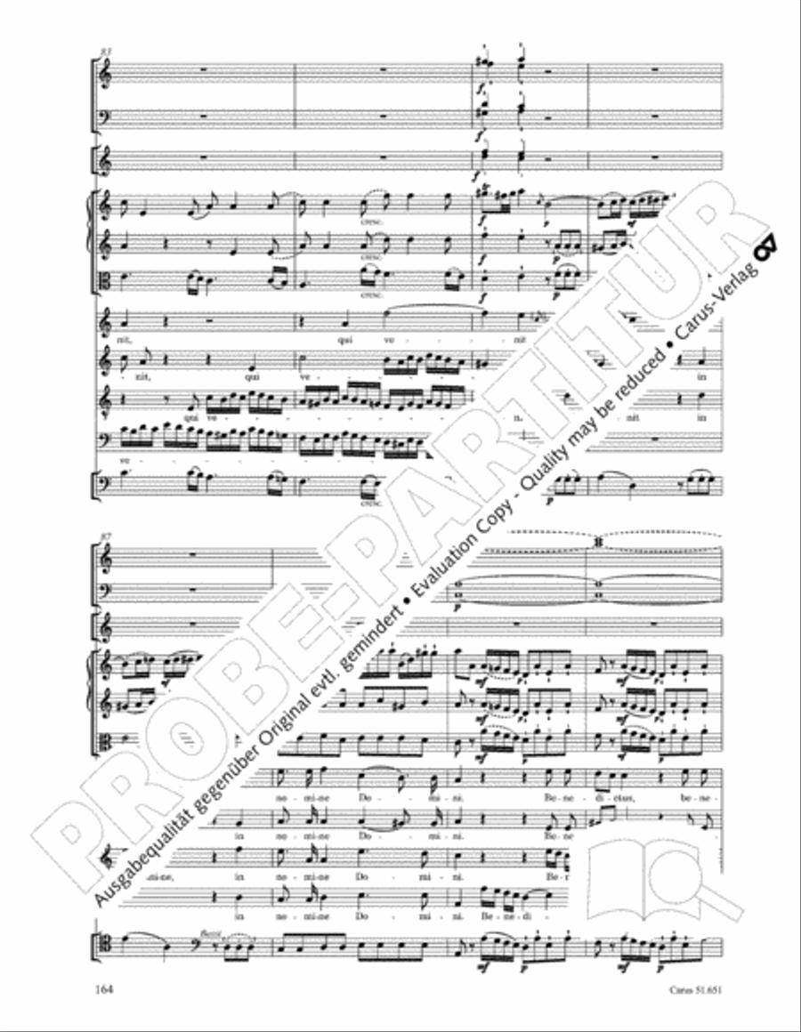 C Minor Mass, K. 427 (Missa in c KV 427) 4-Part scores gallery preview page 180