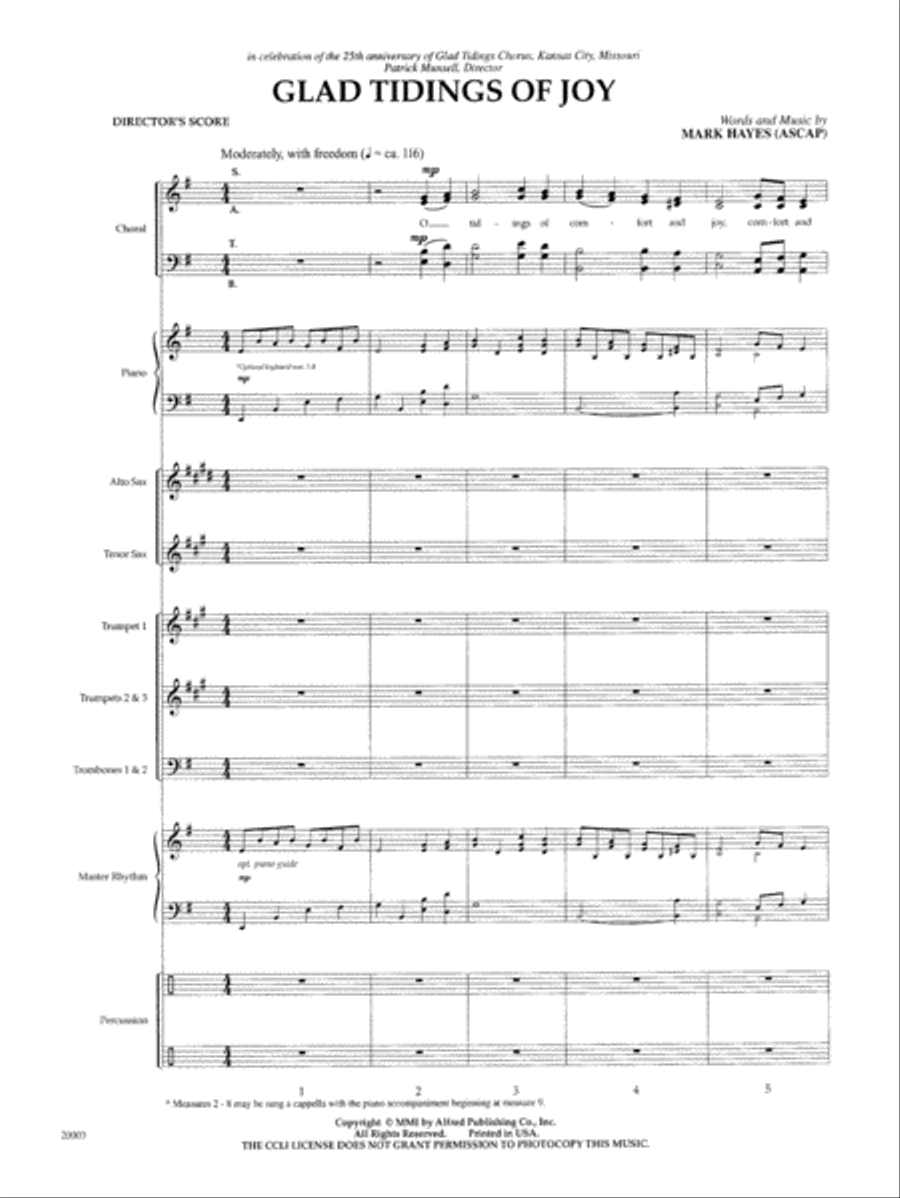 Glad Tidings of Joy Glad Tidings of Joy Choir scores gallery preview page 4