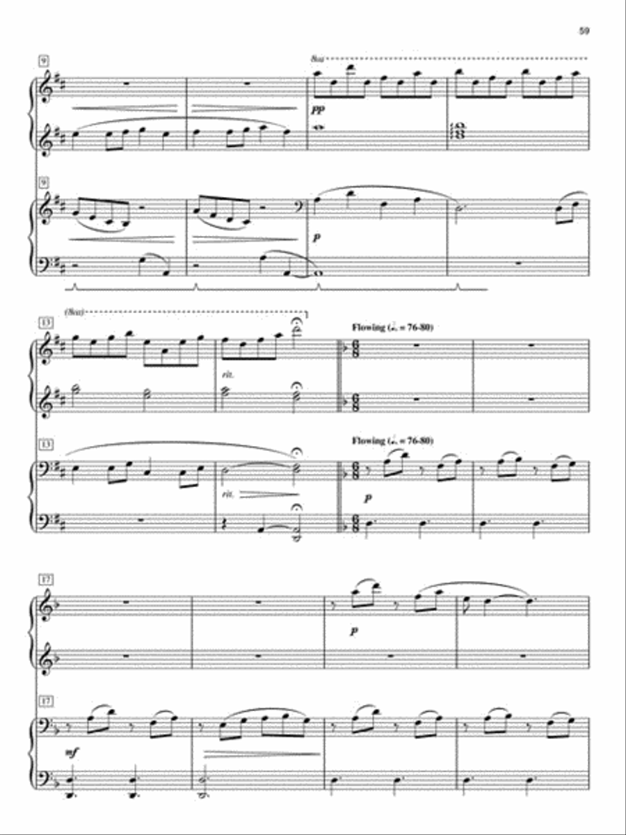 The Christmas Variations Piano Duet scores gallery preview page 6
