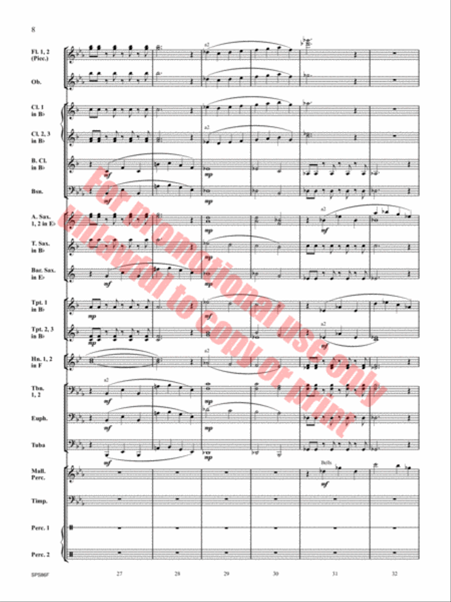 The Hornet's Nest Concert Band scores gallery preview page 9