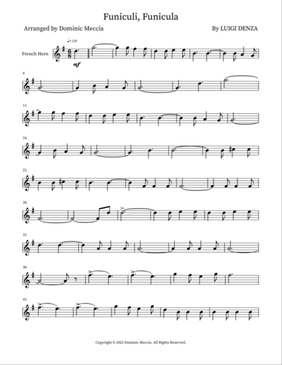 Funiculi, Funicula Small Ensemble scores gallery preview page 4