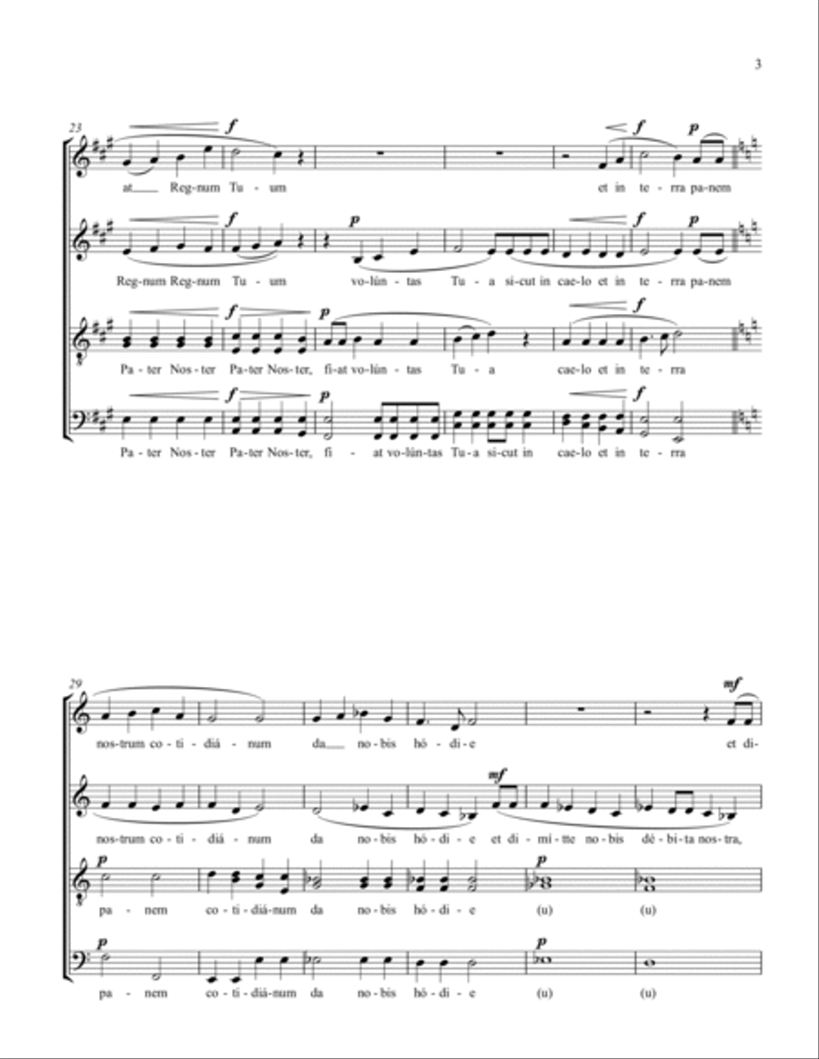 Pater Noster (SSAATTBB) SSAATTBB scores gallery preview page 5