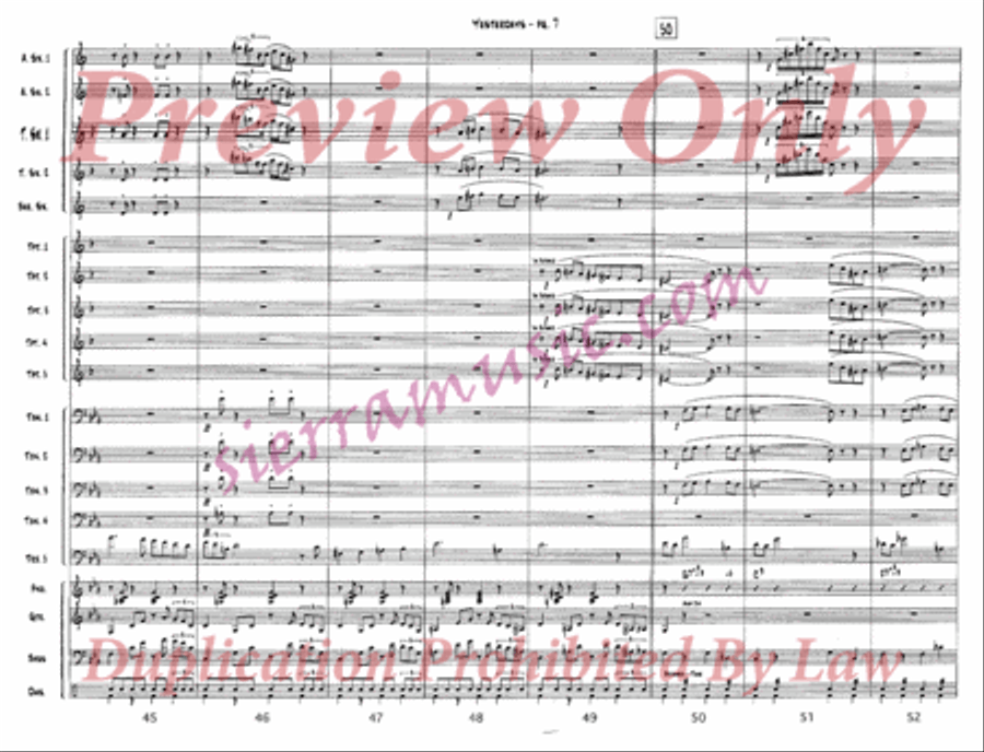 Yesterdays Jazz Ensemble scores gallery preview page 8