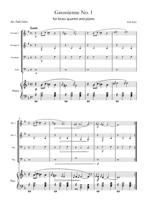 Book cover for Gnossienne No. 1 – for Brass Quartet and Piano