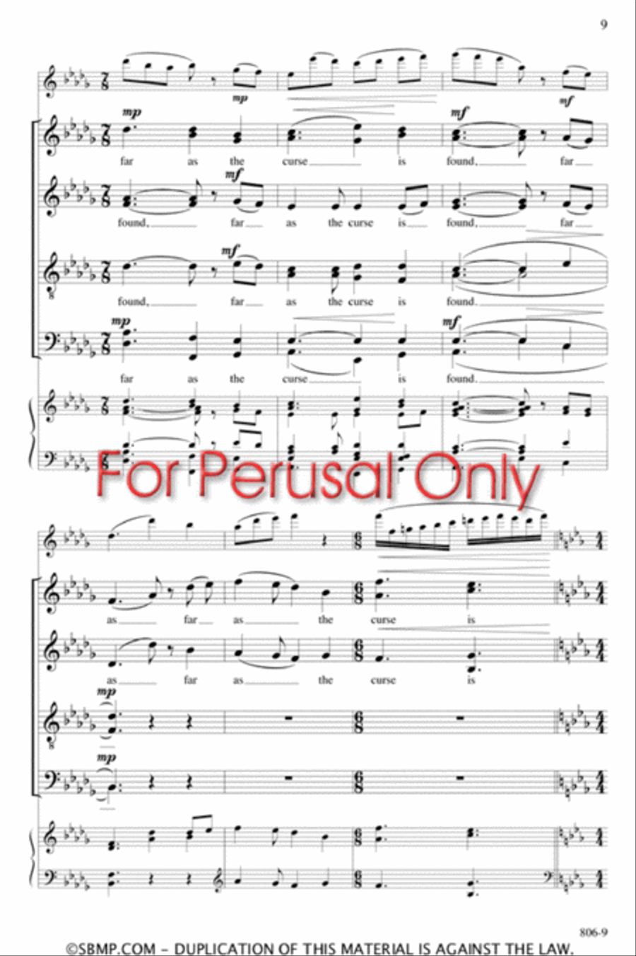 Joy to the World - SATB divisi Octavo Divisi scores gallery preview page 9