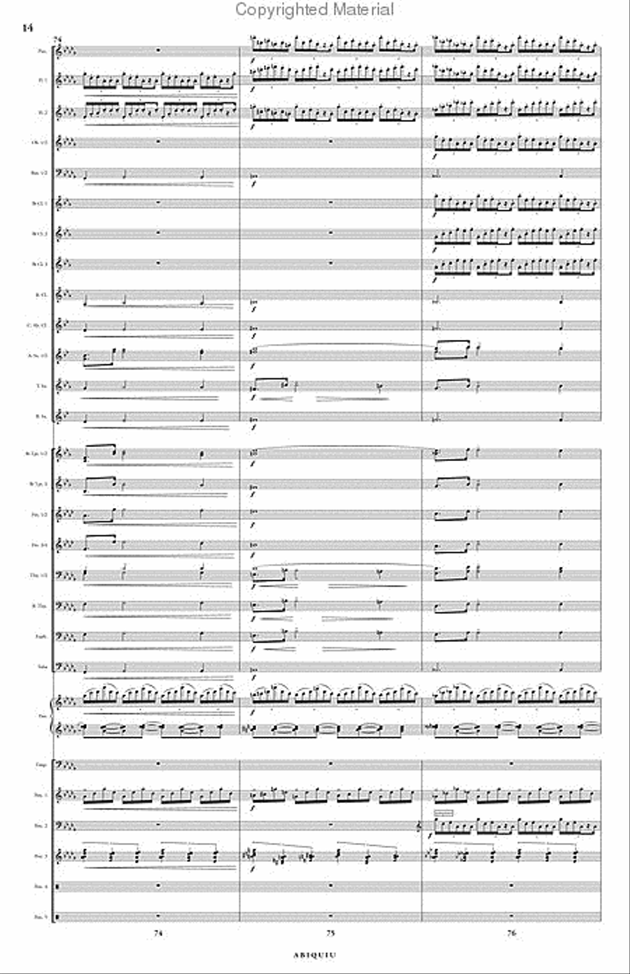 Abiquiu Concert Band scores gallery preview page 15
