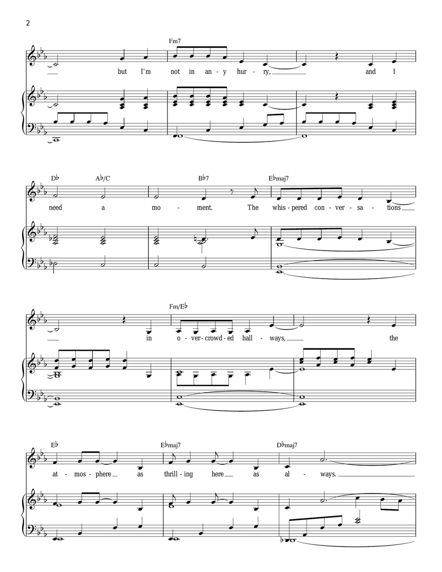 As If We Never Said Goodbye (from Sunset Boulevard) Piano, Vocal scores gallery preview page 2