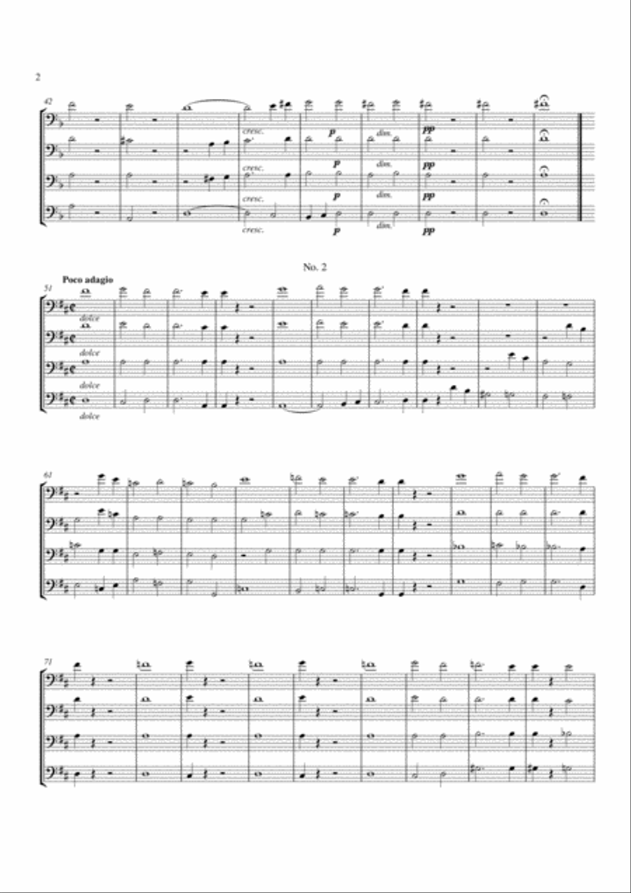 Three Equali Trombone Quartet scores gallery preview page 2