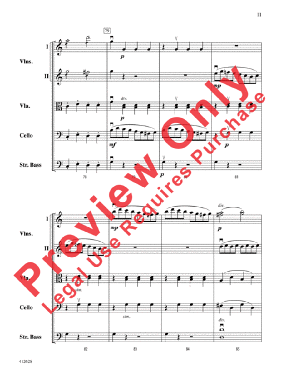 Cosi Fan Tutte String Orchestra scores gallery preview page 12